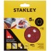 Stanley STA32177 Papier ścierny do szlifierek mimośrodowych 125mm, P40, 5 sztuk