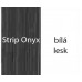 RAVAK słupek boczny SB 410 Rosa Strip Onyx+biały X000000321
