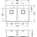 ALVEUS Stylux 30 F zlewozmywak, satin, 755 x 510 mm 1084291F