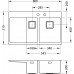 ALVEUS Stylux 60 F zlewozmywak, satin, 860 x 510 mm, prawy 1084296
