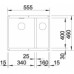 BLANCO SUBLINE 340/160-U Silgranit® zlewozmywak alumetalik 518583