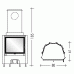 EDILKAMIN Thermofire Wkład kominkowy 14,8kW układ zamknięty 612940