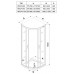 RAVAK RAPIER kabina prysznicowa NRKCP4-100 satyna Transparent, 3L3A0U00Y1