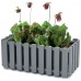 Prosperplast BOARDEE FENCYCASE Skrzynka balkonowa 38x18x16,2cm, szary kamień DDEF400