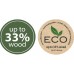 Prosperplast UNIQUBO ECO Wood wielofunkcyjny kosz 44,7cm,55l, naturo KUB55TW