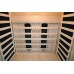 DeLuxe Infrasauna 2 osobowa 2220 CB / CR promienniki węglowe i ceramiczne DL2220CB/CR