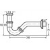 VIEGA Półsyfon rurowy bidetowy DN32, chrom 103781