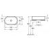 Villeroy & Boch Architectura Umywalka stojąca na blacie owalna 600x400mm, Alpin 41266001