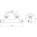 RAVAK TERMO TE 032.00/150 Bateria termostatyczna prysznicowa X070034