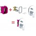 RAVAK CHROME CR 065.00 Bateria podtynkowa z przełącznikiem do R-box X070056