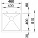 BLANCO Zerox 400-IF/A zlewozmywak ze stali szlachetnej z korkiem aut. 515639